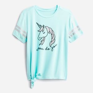 RUMI + RYDER SIDE TIE VARSITY TEE